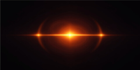 An abstract space background featuring glowing orange circles and a bright energy wave that shines like a hot sun explosion against a dark black design