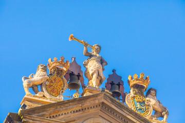 Detail Pamplona City Council, San Fermin festival in the autonomous community of Navarre