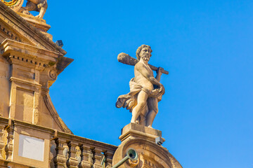 Detail Pamplona City Council, San Fermin festival in the autonomous community of Navarre