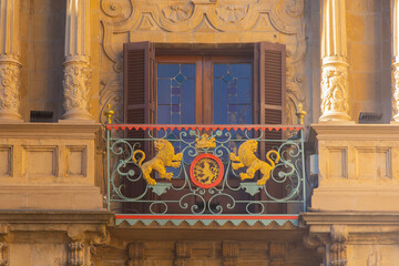 Detail Pamplona City Council, San Fermin festival in the autonomous community of Navarre