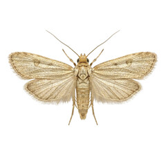 Naklejka premium Common clothes moth (Tineola bisselliella)
