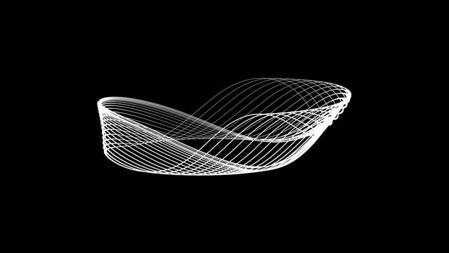 Kinetic Shape 20 &ndash; Dynamic Geometric Motion Graphics Animation, Abstract Moving Forms, Modern Minimal Design Elements for Promo and Social Media