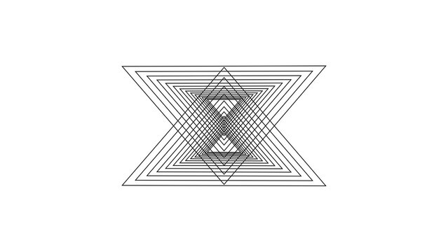 Kinetic Shape 25 &ndash; Dynamic Geometric Motion Graphics Animation, Abstract Moving Forms, Modern Minimal Design Elements for Promo and Social Media