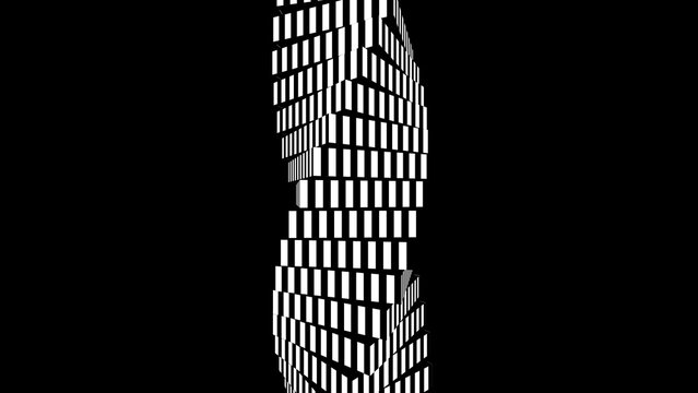 Kinetic Shape 28 &ndash; Dynamic Geometric Motion Graphics Animation, Abstract Moving Forms, Modern Minimal Design Elements for Promo and Social Media