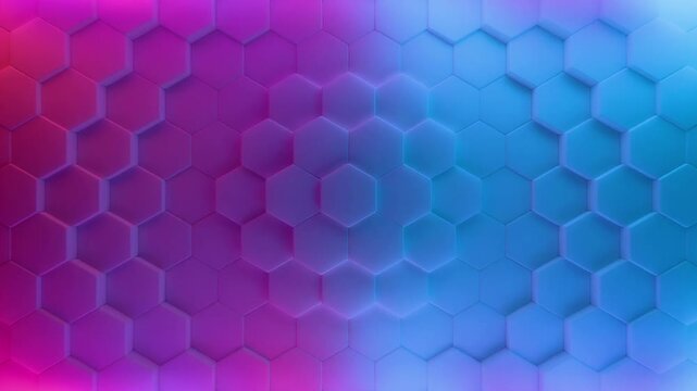 abstract 3d hexagon background, 4k seamless loop	