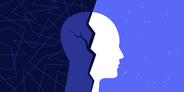 Mind divided between depression and emotional detachment