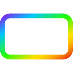 Rainbow Gradient Color Frame