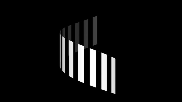 Kinetic Shape 42 &ndash; Dynamic Geometric Motion Graphics Animation, Abstract Moving Forms, Modern Minimal Design Elements for Promo and Social Media