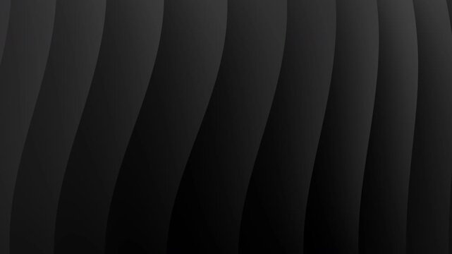 Black wavy parallel lines form a sleek, modern abstract background suitable for presentations, websites, and graphic design projects.