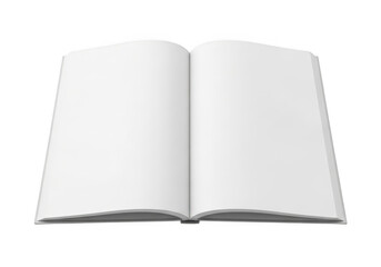 Naklejka premium An open book with blank pages, symbolizing a new beginning or untold stories. isolated on transparent background,png