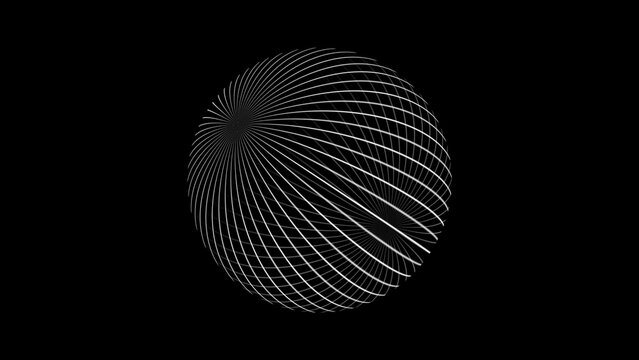 Kinetic Shape 64 &ndash; Dynamic Geometric Motion Graphics Animation, Abstract Moving Forms, Modern Minimal Design Elements for Promo and Social Media