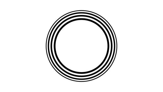 Kinetic Shape 73 &ndash; Dynamic Geometric Motion Graphics Animation, Abstract Moving Forms, Modern Minimal Design Elements for Promo and Social Media