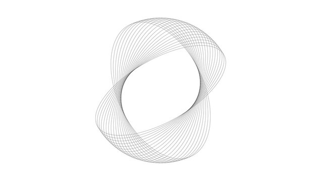 Kinetic Shape 77 &ndash; Dynamic Geometric Motion Graphics Animation, Abstract Moving Forms, Modern Minimal Design Elements for Promo and Social Media