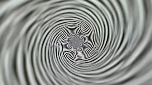 hypnotic black and white spiral swirl abstract pattern