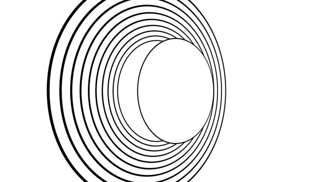 Kinetic Shape 83 &ndash; Dynamic Geometric Motion Graphics Animation, Abstract Moving Forms, Modern Minimal Design Elements for Promo and Social Media