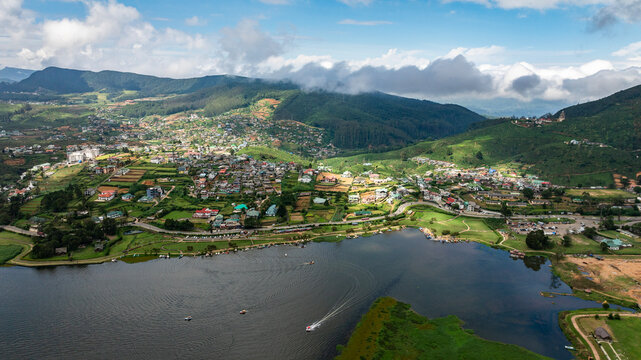 Aerial view of NUWARA ELIYA,Sri Lanka