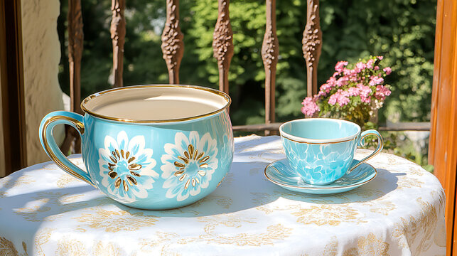 cup of tea and cookies