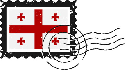 Georgia Flag Grunge Stamp © lunarts_studio