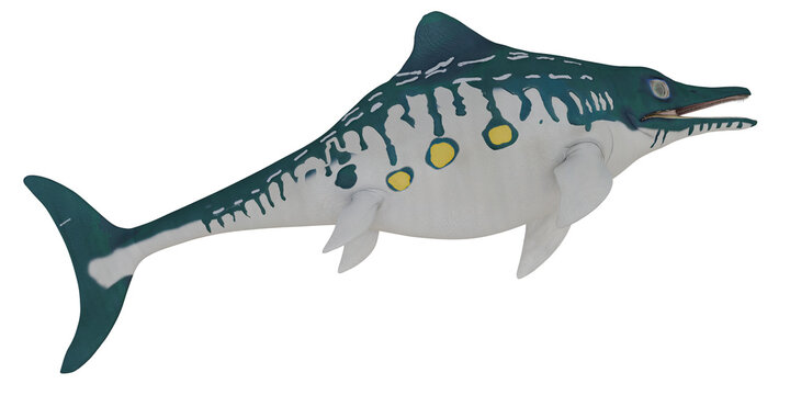 Illustration of a prehistoric marine reptile