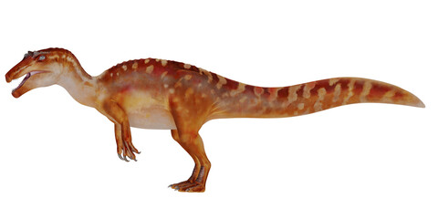 Naklejka premium Detailed rendering of a Tyrannosaurus rex dinosaur.