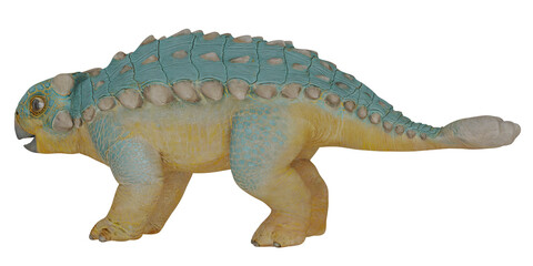 Fototapeta premium Colorful ankylosaurus dinosaur model