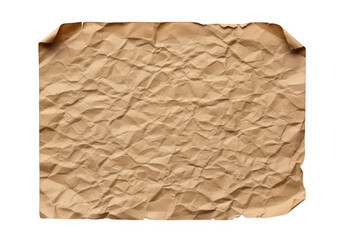 Fototapeta premium An ancient, weathered parchment with a textured surface, evoking a sense of history and mystery. isolated on transparent background