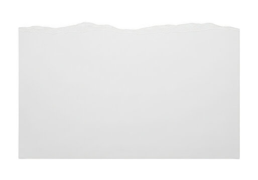 A blank white sheet of paper with a slightly crumpled texture isolated on transparent background