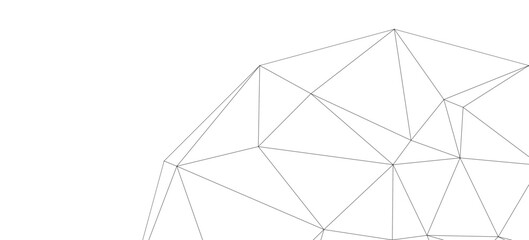 Abstract geometric polygon line background minimalist black and white design © HASIP