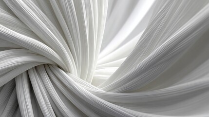Fototapeta premium Elegant Flowing Curves with Textured Surfaces, Creating a Serene and Luminous Artistic Composition