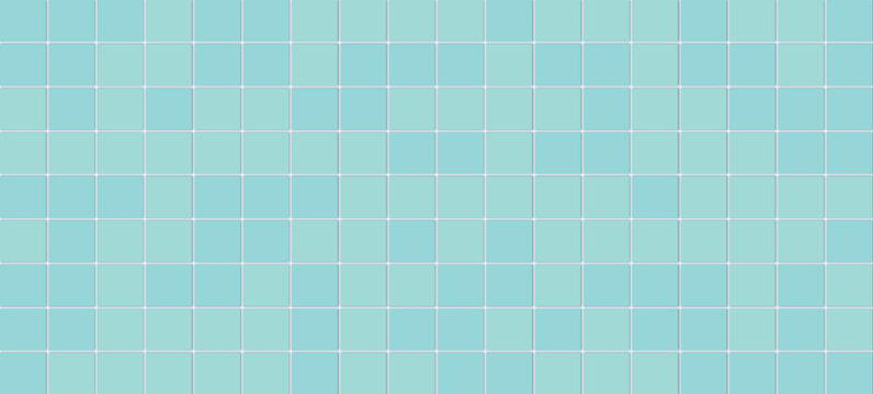 Ceramic Tile Interior Background  &ndash; Minimal Square Mosaic Wall and Floor Mockup