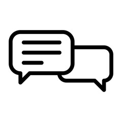 Obraz premium Speech bubble vector icon. Chat Illustration sign. Correspondence symbol. text logo.