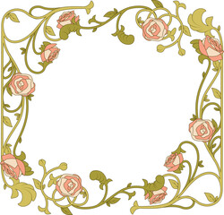 Fototapeta premium Flourish Frame