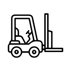 Industrial Forklift Truck Icon