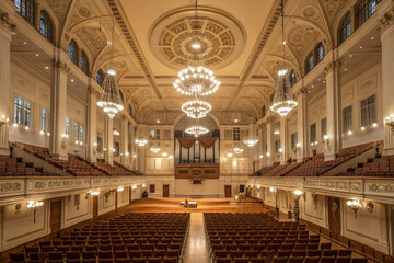 Obraz premium interior of grand concert hall 