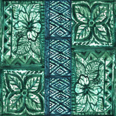 Forest, jungle. Abstract nature Hand drawn background texture.Exotic tropical tribal floral motifs. © HoyaBouquet