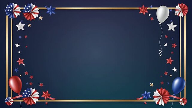 Dark blue gradient background with subtle light effects moving