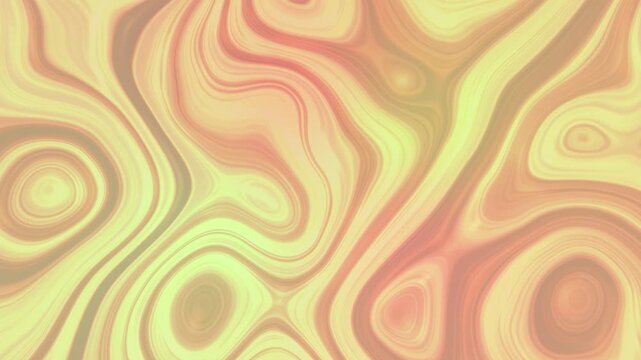 Abstract background with swirling yellow, orange, and pink patterns on a white surface.
