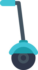 Electric self balancing unicycle with handle, signifying modern urban travel © anatolir