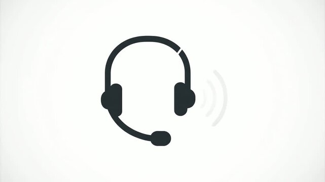 Headset Animation Simple Motion.