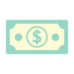 Obraz premium Dollar Bill Vector Icon
