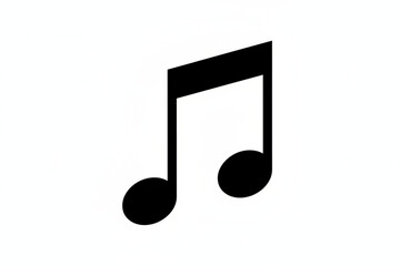 Musical Note: A simple and elegant visual representation of a musical note, the symbol of sound and melody. Evoking the essence of music