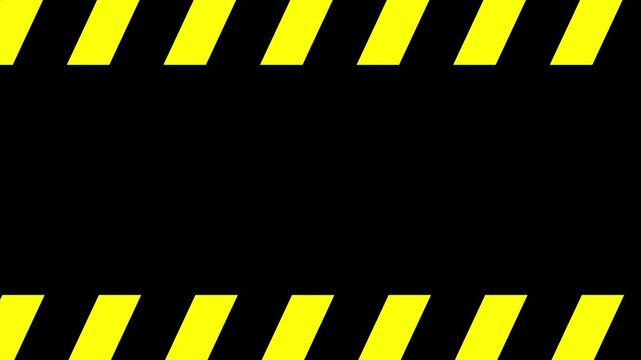 Animation work in progress sign banner poster background. Concept for do not enter the area, caution, danger, construction site.
