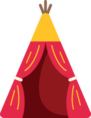 Teepee presenting a cultural symbol of indigenous dwelling and nomadic life © anatolir