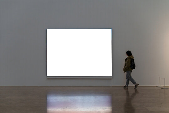 man in gallery