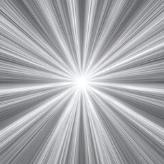 Radiant grayscale burst radiating from a central point, creating a dynamic, focused effect