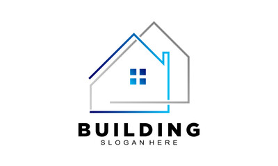 Fototapeta premium Home building symbol design vector