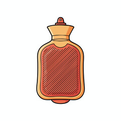 Obraz premium Vintage Hot Water Bottle in Classic Design for Cozy Comfort and Warmth