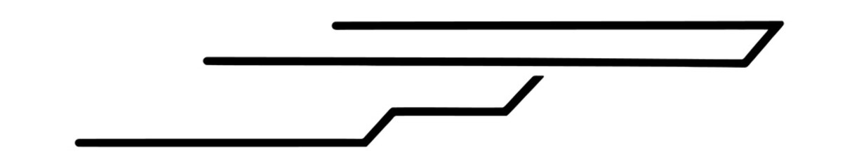 Sport speed banner PNG Overlay isolated on transparent background with racing stripe decoration