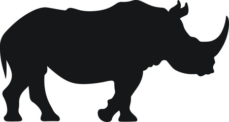 Rhino vector art silhoutte, rhino logo, icon 4.eps © Saumitra