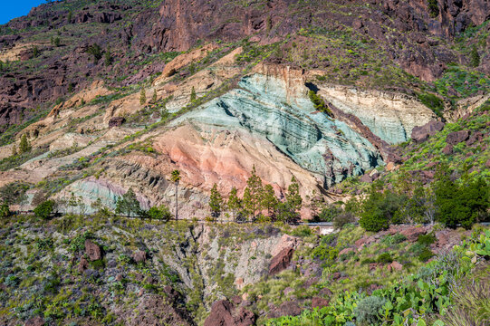 Gran Canaria, Spain. Los Azulejos de Veneguera.